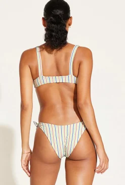 Vitamin A Lou Tie Side Bottom Retro Stripe Yarn Dye