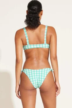 Vitamin A Lou Top Seafoam Gingham Yarn Dye