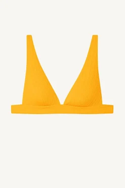 Vitamin A Lyra Bralette Sunflower Pucker Rib