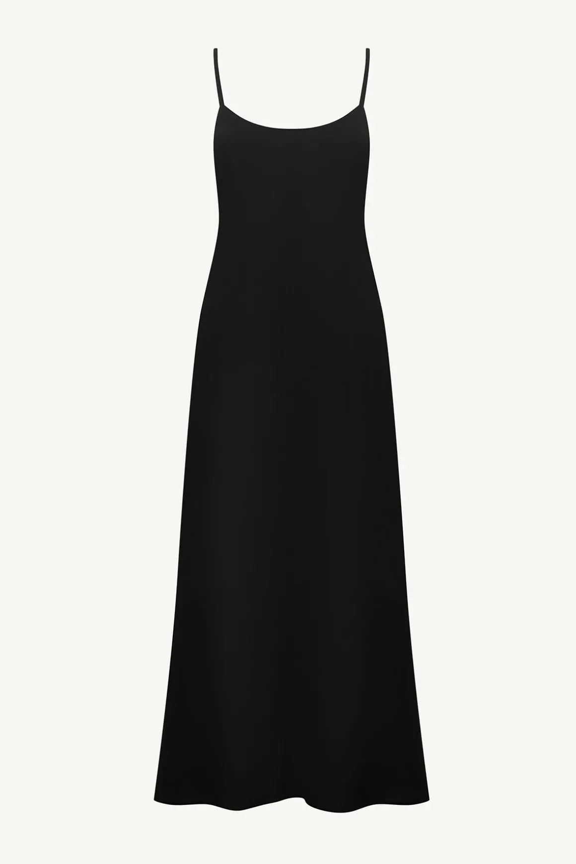 Vitamin A Mari Maxi Dress Black Crinkle Linen