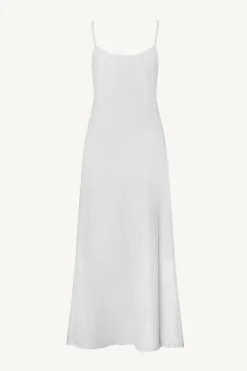 Vitamin A Mari Maxi Dress White Crinkle Linen