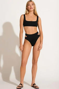 Vitamin A Mika Bralette Top Black EcoLux