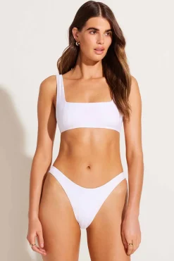 Vitamin A Mika Bralette White Superrib