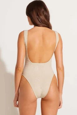 Vitamin A Mika One Piece Natural Calico Crochet