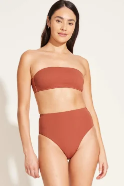 Vitamin A Mila Bandeau Top Copper Brown BioSculpt