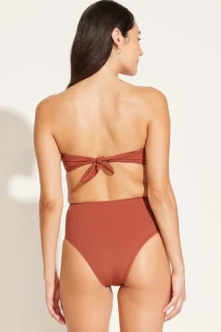 Vitamin A Mila Bandeau Top Copper Brown BioSculpt
