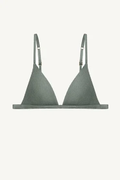Vitamin A Moss Bralette Top Sea Green EcoRib