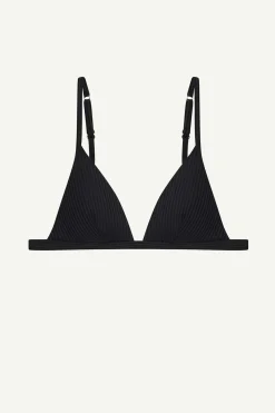Vitamin A Moss Bralette Top Black EcoRib