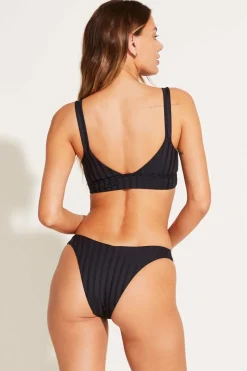 Vitamin A New Sienna Bralette Top Black SuperRib