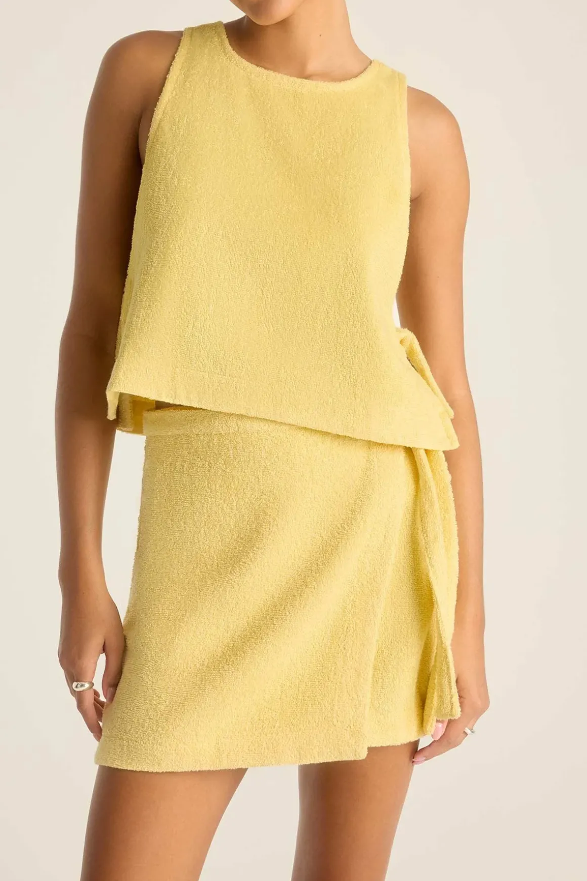 Vitamin A Oasis Tank Banana Cream Harbor Terry