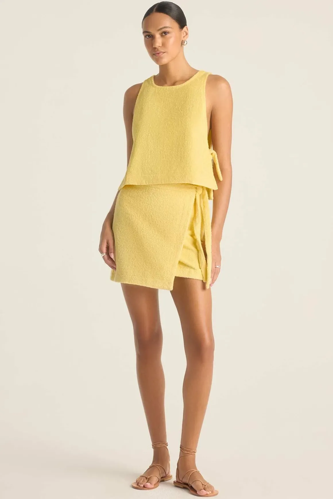 Vitamin A Oasis Tank Banana Cream Harbor Terry