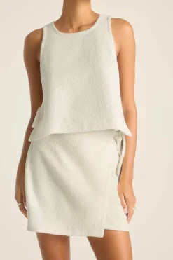 Vitamin A Oasis Wrap Skirt Vanilla Harbor Terry