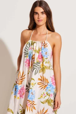 Vitamin A Petra Maxi Dress Summer Bloom Ecolinen
