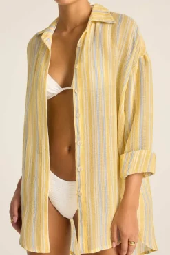 Vitamin A Playa Boyfriend Shirt Sunny Skies EcoLinen