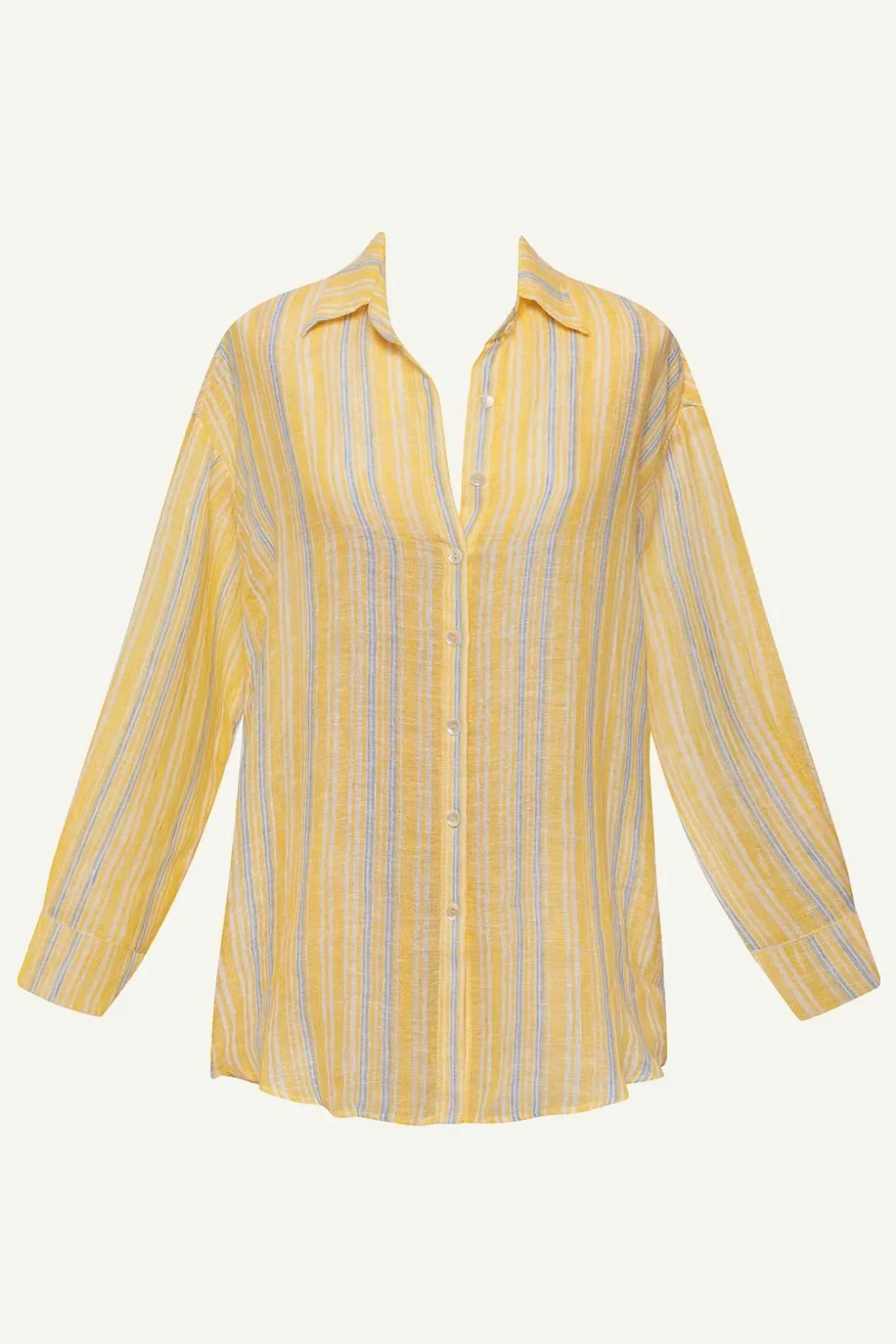 Vitamin A Playa Boyfriend Shirt Sunny Skies EcoLinen