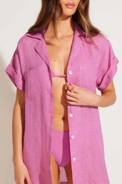 Vitamin A Playa Pocket Blouse Bubblegum Ecolinen