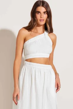 Vitamin A Reina Dress White Ecolinen