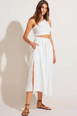 Vitamin A Reina Dress White Ecolinen