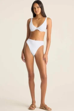 Vitamin A Rossi Underwire Top White Seersucker Stripe