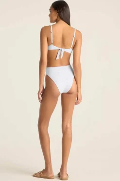 Vitamin A Rossi Underwire Top White Seersucker Stripe