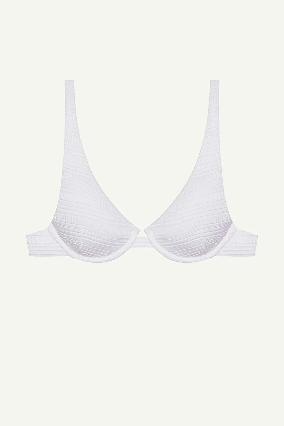 Vitamin A Rossi Underwire Top White Seersucker Stripe
