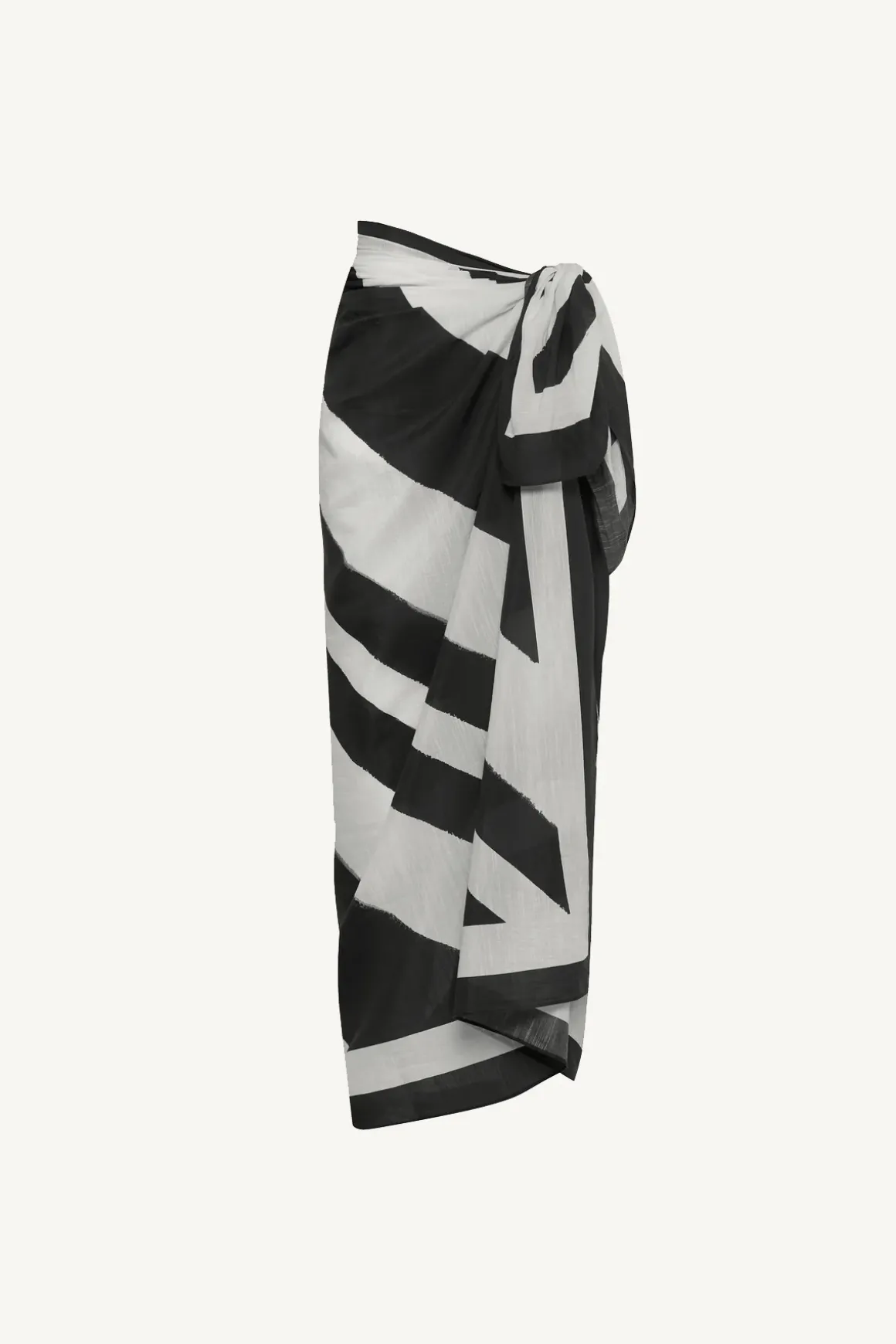 Vitamin A Samara Sarong Sandbar Stripe Cotton Cupro