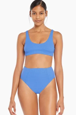Vitamin A Sienna High Waist Cornflower Blue EcoRib