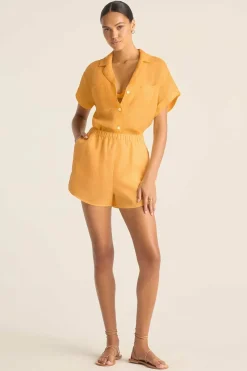 Vitamin A Tallows Linen Short Creamsicle EcoLinen