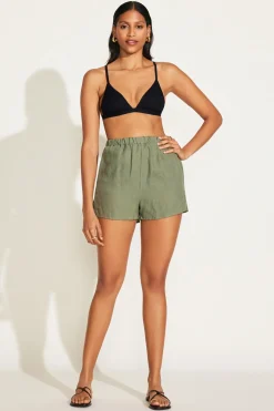 Vitamin A Tallows Linen Short Agave EcoLinen