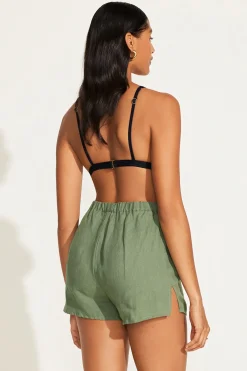 Vitamin A Tallows Linen Short Agave EcoLinen