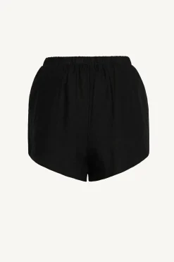 Vitamin A Tallows Linen Short Black EcoLinen