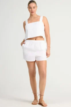 Vitamin A Tallows Linen Short White EcoLinen