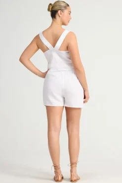 Vitamin A Tallows Linen Short White EcoLinen