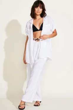 Vitamin A The Getaway Pant White EcoLinen