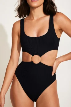 Vitamin A The Icon One Piece Black EcoRib