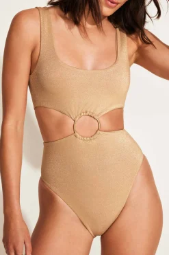 Vitamin A The Icon One Piece Golden Glow Metallic