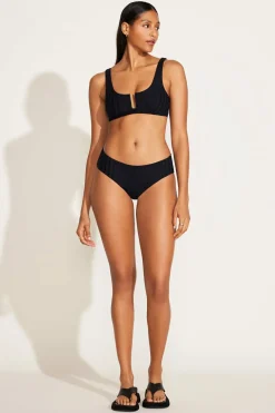 Vitamin A Ursula Bralette Top Black SuperRib