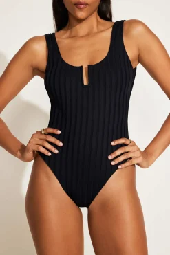 Vitamin A Ursula One Piece Black SuperRib