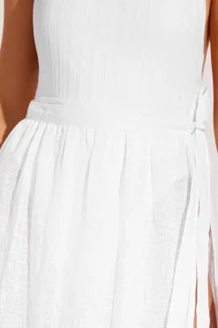 Vitamin A Vera Wrap Skirt White Ecolinen